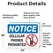Signmission OSHA Notice Decal - Cellular Phones Prohibited with Graphic, 24 in W x Rectangle, Vinyl Decal OS-2PACK-NS-D-1824-L-19527 - alternate 3